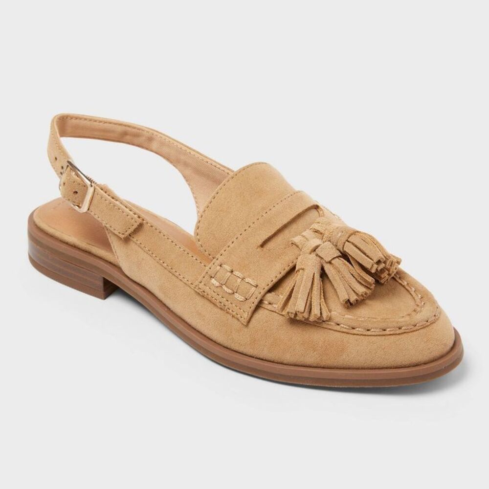 Women’s Joelle Loafers with Memory Foam Insole - Universal Thread Tan 9